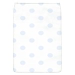 Polka Dots - Pastel Blue on White Removable Flap Cover (S)