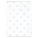 Polka Dots - Pastel Blue on White Removable Flap Cover (L)