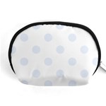 Polka Dots - Pastel Blue on White Accessory Pouch (Medium)