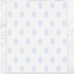 Polka Dots - Pastel Blue on White Canvas 8  x 10 
