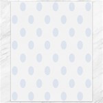 Polka Dots - Pastel Blue on White Canvas 11  x 14 