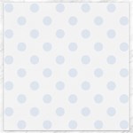 Polka Dots - Pastel Blue on White Canvas 12  x 12 