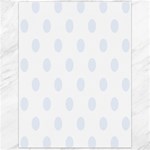 Polka Dots - Pastel Blue on White Canvas 12  x 16 