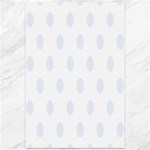 Polka Dots - Pastel Blue on White Canvas 12  x 18 
