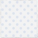 Polka Dots - Pastel Blue on White Canvas 16  x 16 