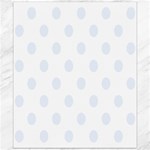 Polka Dots - Pastel Blue on White Canvas 20  x 24 