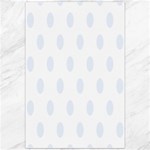 Polka Dots - Pastel Blue on White Canvas 20  x 30 