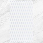 Polka Dots - Pastel Blue on White Canvas 40  x 72 