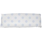 Polka Dots - Pastel Blue on White Body Pillow Case Dakimakura (Two Sides)