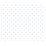 Polka Dots - Pastel Blue on White Double Sided Flano Blanket (Small)