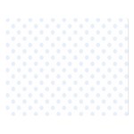 Polka Dots - Pastel Blue on White Double Sided Flano Blanket (Large)