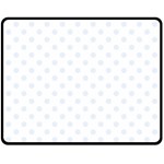 Polka Dots - Pastel Blue on White Fleece Blanket (Medium) (One Side)
