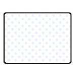 Polka Dots - Pastel Blue on White Fleece Blanket (Small) (One Side)