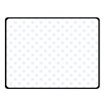 Polka Dots - Pastel Blue on White Double Sided Fleece Blanket (Small) (Two Sides)
