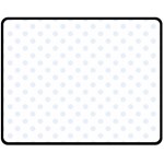 Polka Dots - Pastel Blue on White Double Sided Fleece Blanket (Medium) (Two Sides)