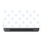 Polka Dots - Pastel Blue on White Memory Card Reader with CF