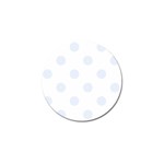Polka Dots - Pastel Blue on White Golf Ball Marker (10 pack)