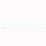 Polka Dots - Pastel Blue on White Small Bar Mat