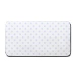 Polka Dots - Pastel Blue on White Medium Bar Mat