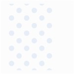 Polka Dots - Pastel Blue on White Large Garden Flag (Two Sides)