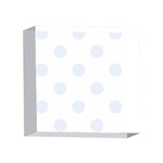 Polka Dots - Pastel Blue on White 4 x 4  Acrylic Photo Block