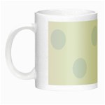 Polka Dots - Pastel Blue on White Night Luminous Mug