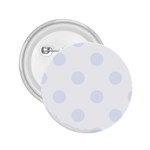 Polka Dots - Pastel Blue on White 2.25  Button