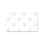 Polka Dots - Pastel Blue on White Sticker Rectangular (100 pack)