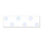 Polka Dots - Pastel Blue on White Sticker Bumper (10 pack)