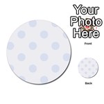 Polka Dots - Pastel Blue on White Multi-purpose Cards (Round)