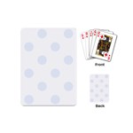 Polka Dots - Pastel Blue on White Playing Cards (Mini)