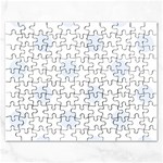 Polka Dots - Pastel Blue on White Jigsaw Puzzle (Rectangular)