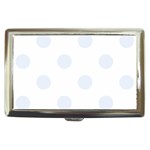 Polka Dots - Pastel Blue on White Cigarette Money Case