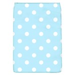 Polka Dots - White on Light Blue Removable Flap Cover (L)