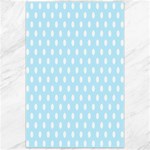 Polka Dots - White on Light Blue Canvas 24  x 36 