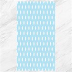 Polka Dots - White on Light Blue Canvas 40  x 72 
