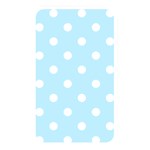 Polka Dots - White on Light Blue Memory Card Reader (Rectangular)