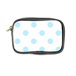 Polka Dots - Light Blue on White Coin Purse