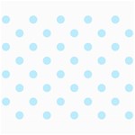 Polka Dots - Light Blue on White Collage 8  x 10 