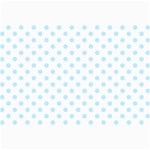 Polka Dots - Light Blue on White Collage 12  x 18 
