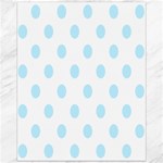Polka Dots - Light Blue on White Canvas 16  x 20 