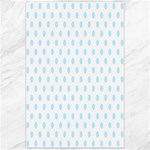 Polka Dots - Light Blue on White Canvas 24  x 36 