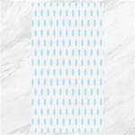 Polka Dots - Light Blue on White Canvas 40  x 72 