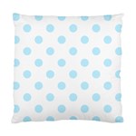 Polka Dots - Light Blue on White Standard Cushion Case (Two Sides)