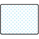 Polka Dots - Light Blue on White Fleece Blanket (Medium) (One Side)