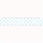 Polka Dots - Light Blue on White Small Bar Mat