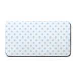 Polka Dots - Light Blue on White Medium Bar Mat