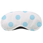 Polka Dots - Light Blue on White Sleeping Mask