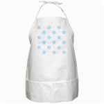 Polka Dots - Light Blue on White BBQ Apron