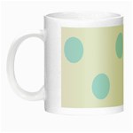 Polka Dots - Light Blue on White Night Luminous Mug